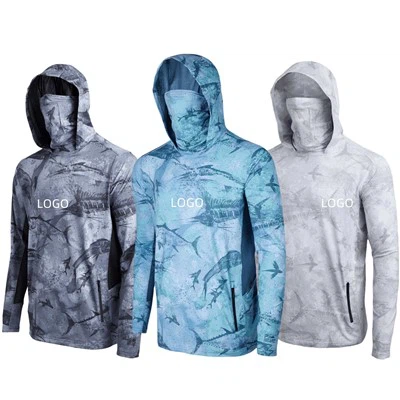 Open-Seas-Camo-Angelhemd mit Kapuze